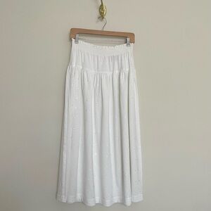 NWOT vintage white midi skirt